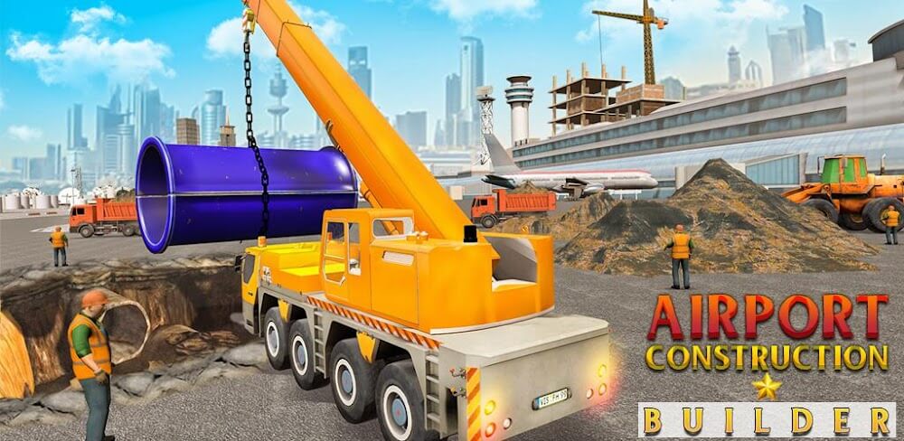 Airport Construction Builder v2.9 MOD APK (Unlock All Levels)