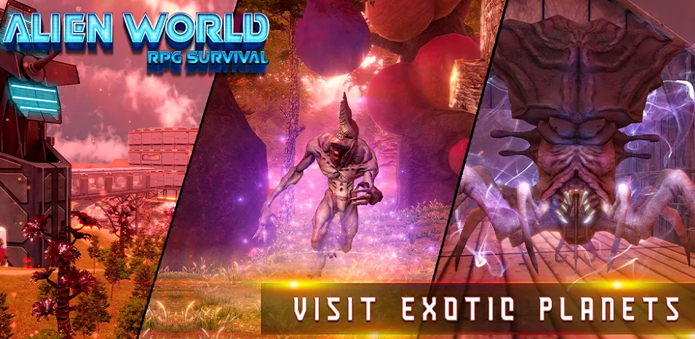 Alien World RPG Survival v1.1.5 MOD APK (Menu, Unlimited All)