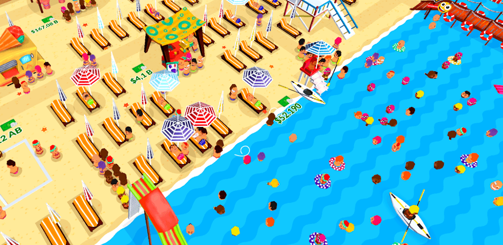 Beach Club Tycoon v1.3.5 MOD APK (Collect Crystal Multiplier)