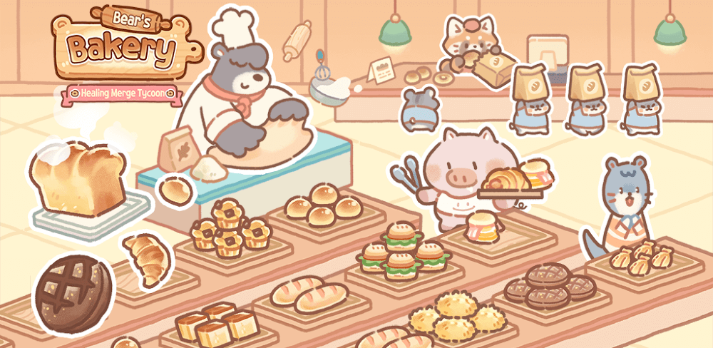 Bear Bakery v1.2.34 MOD APK (No Cooldown, Free VIP)