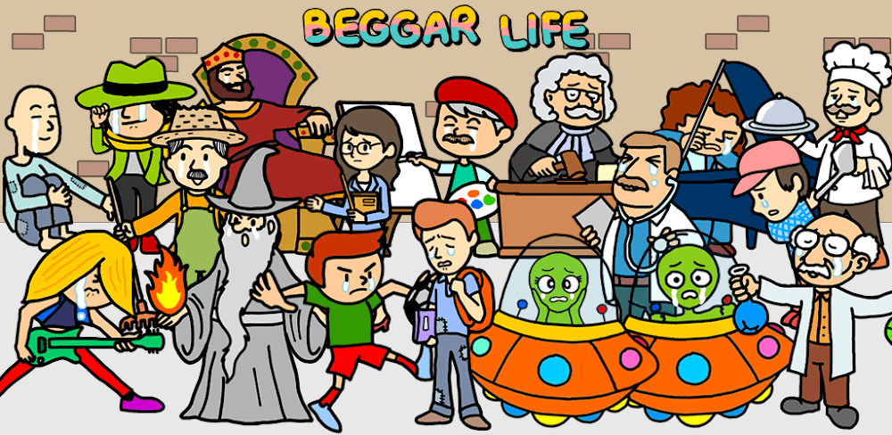 Beggar Life Clicker v6.5.17 MOD APK (Unlimited All)
