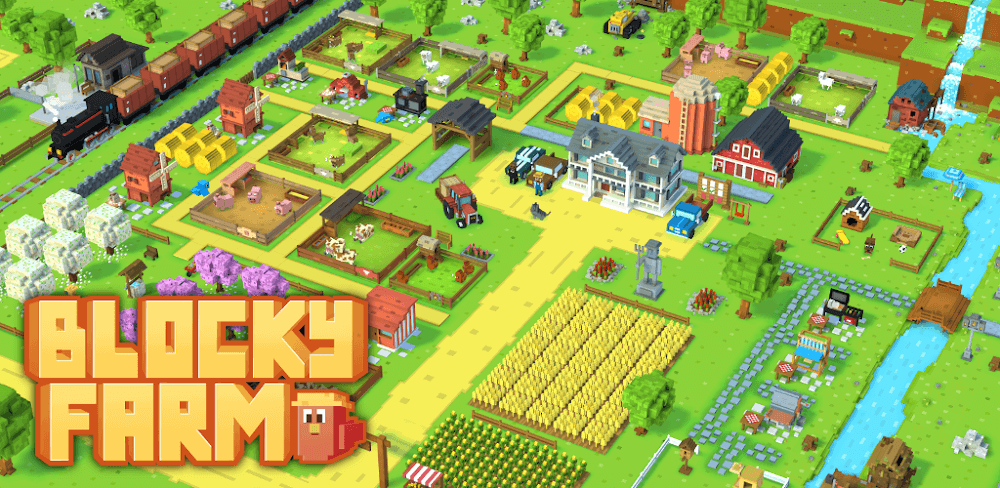 Blocky Farm v1.2.99 MOD APK (Unlimited Gems)