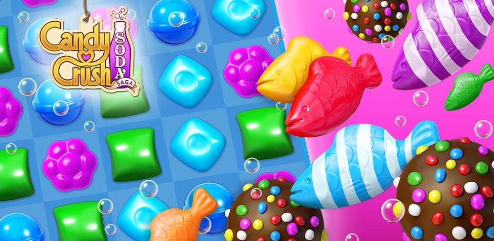 Candy Crush Soda Saga v1.309.4 MOD APK (Many Moves, Unlocked)