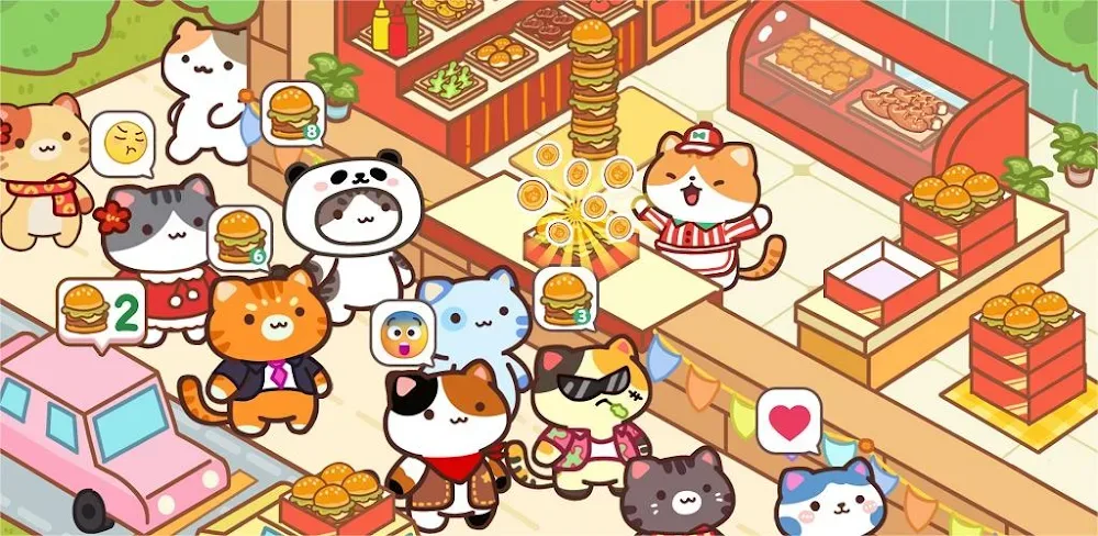 Cat Cooking Bar v1.23.2 MOD APK (Menu, Unlimited Diamonds, Free Upgrade)