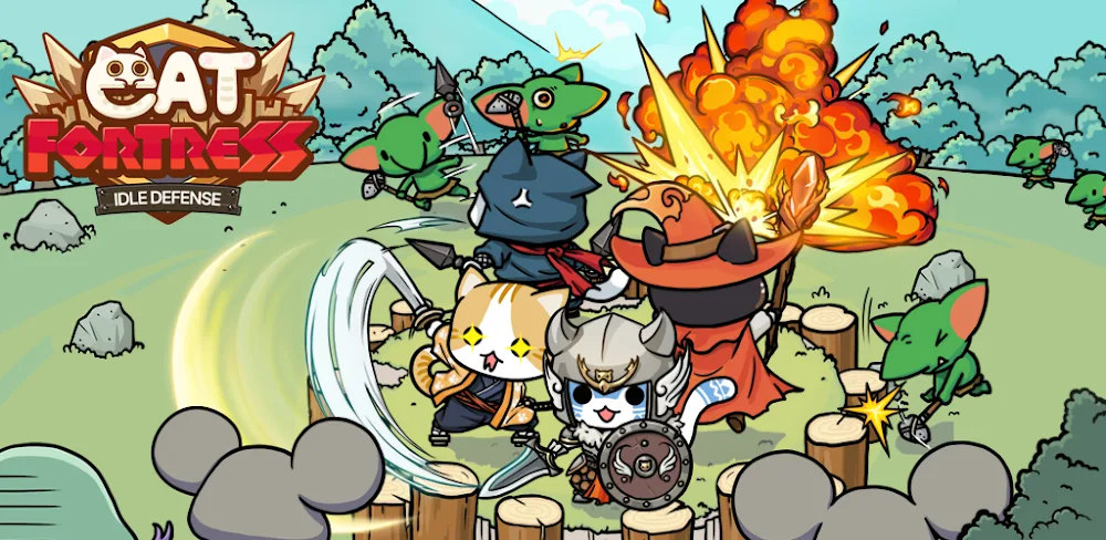 Cat Fortress : Idle Defense v1.0.33 MOD APK (Menu, God Mode, Free Purchase)