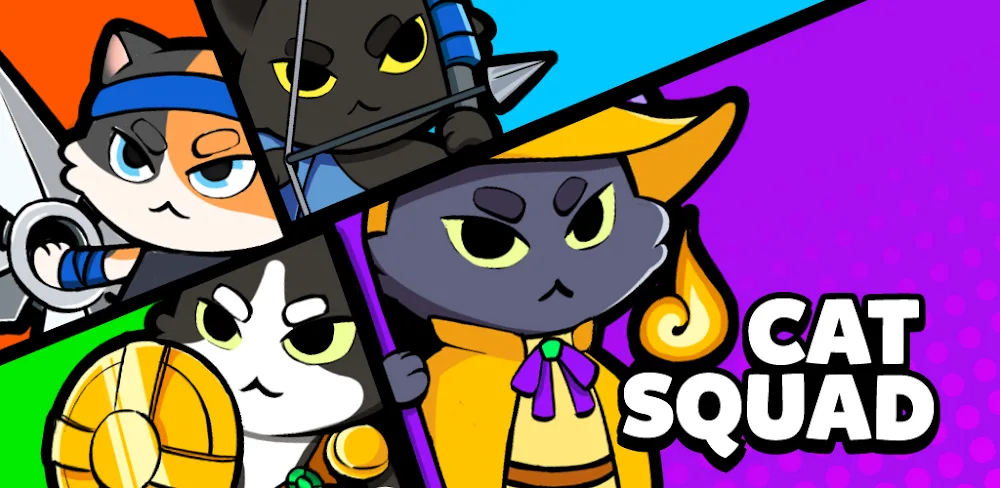 Cat Squad v49 MOD APK (Increased Battle Coins, Unlimited Reroll)