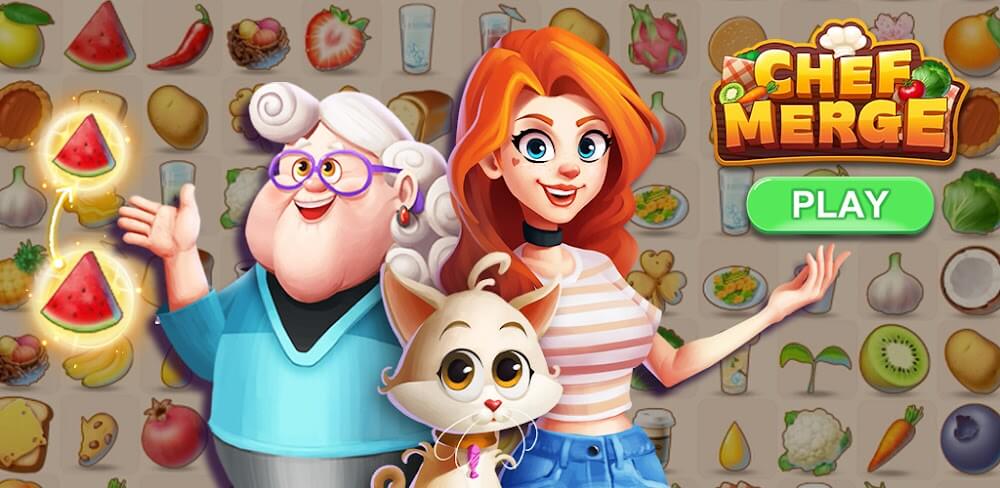 Chef Merge v1.7.13 MOD APK (Unlimited Diamonds, Energy)