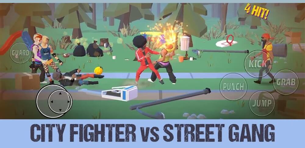 City Fighter vs Street Gang v3.6.9 MOD APK (God Mode, One Hit)