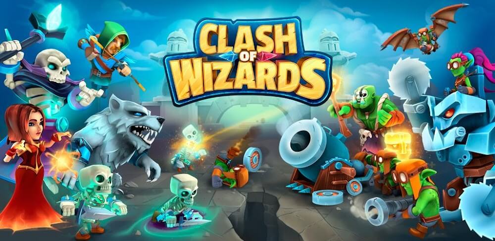 Clash of Wizards v1.76.5 APK (God Mod, Speed Game Multiplier, No-ADS)