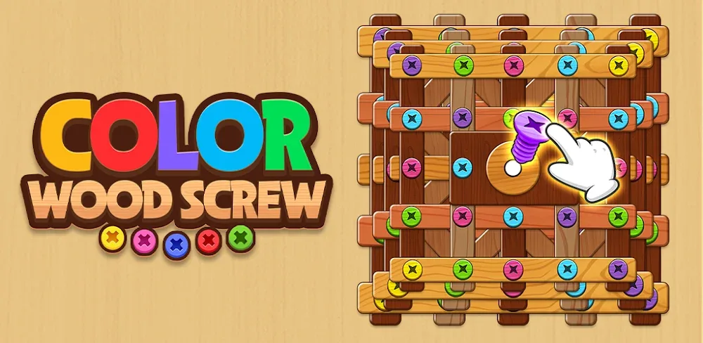 Color Wood Screw v1.34.1 MOD APK (Menu, Add Coins, Boosters, Remove ADS)