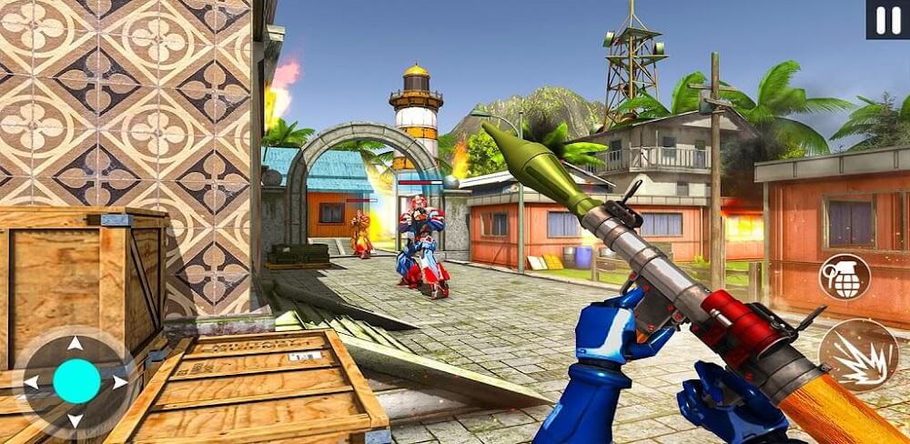 Counter terrorist robot game v1.43 MOD APK (God Mode, Dumb Enemy)