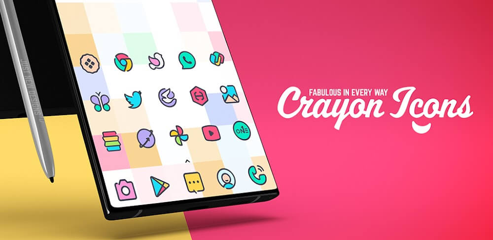 Crayon Icon Pack APK v7.1 (Full Version)