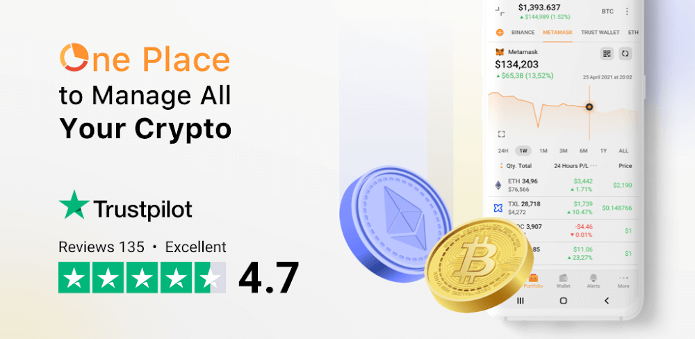 Crypto Tracker – Coin Stats v5.27.3 MOD APK (Pro Unlocked)