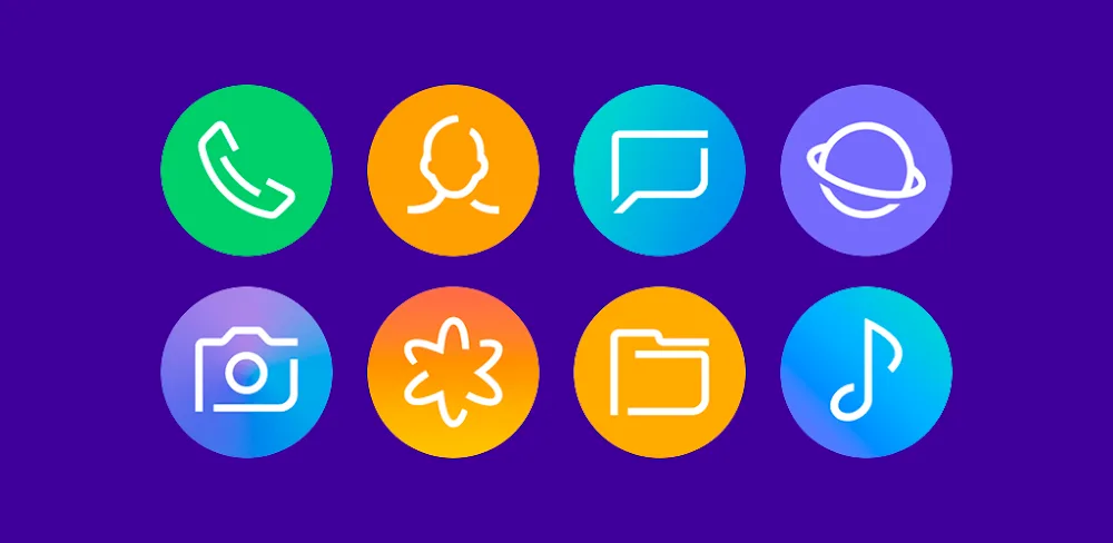 Delux – Icon pack (Round) v1.9.5 APK (Full Version)