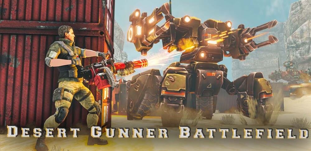 Desert Gunner Machine Gun v2.0.49 MOD APK (Free Rewards)