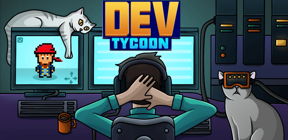 Dev Tycoon Inc v2.9.37 MOD APK (Free Purchases)