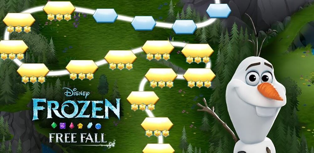 Disney Frozen Free Fall v15.1.4 MOD APK (Unlimited Snowballs/Move)