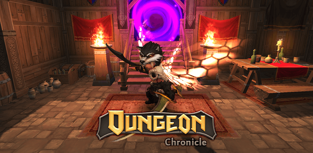 Dungeon Chronicle v3.21 MOD APK (Dumb Enemies, One Hit, Mana)