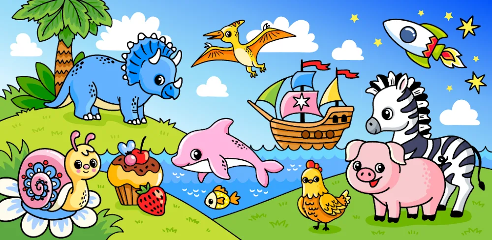 Easy coloring book for kids v1.27 MOD APK (Premium Unlocked)