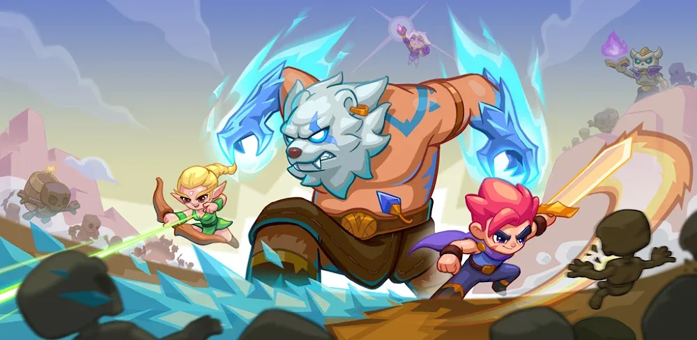 Epic Trio Roguelike Clash v0.24 MOD APK (God Mod, Damage, Free Shopping)