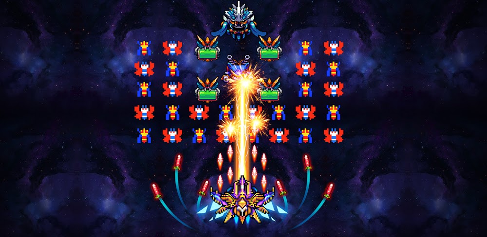 Falcon: Classic Space Invaders v100.71 MOD APK (Unlimited Money)