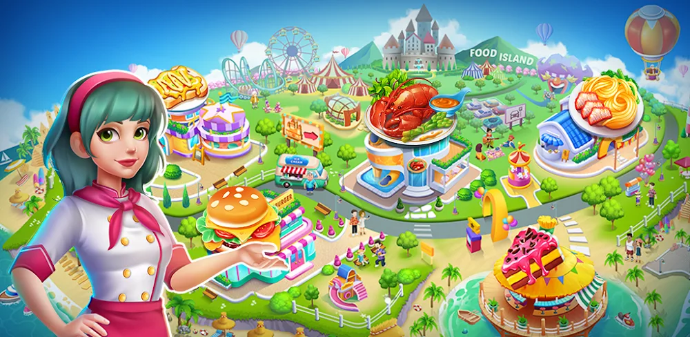 Food Island v1.0.20 MOD APK (Menu, Free Shopping)