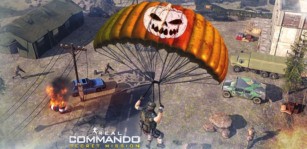 Real Commando Secret Mission MOD APK v25.7 (God Mode, Enemy Cant Attack)