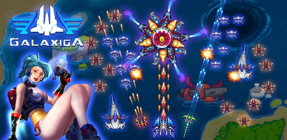 Galaxiga v25.69 MOD APK (Damage Multiplier, God Mode)