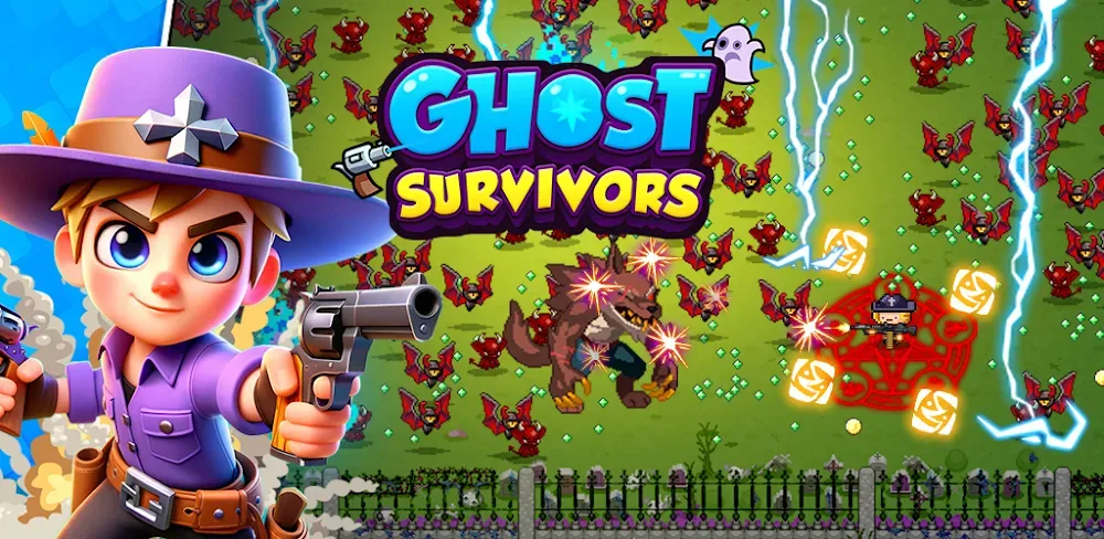 Ghost Survivors: Pixel Hunt v45 MOD APK (Damage & Defense Multiplier, God Mode)