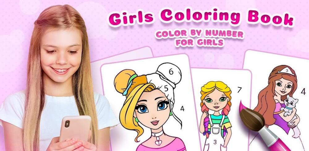 Girls Coloring Book for Girls v2.4.2 MOD APK (Free Rewards)