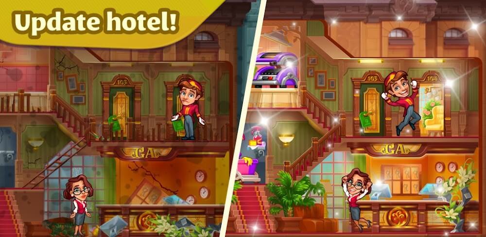Grand Hotel Mania v4.17.5.19 MOD APK (Unlimited Money, High Reward)