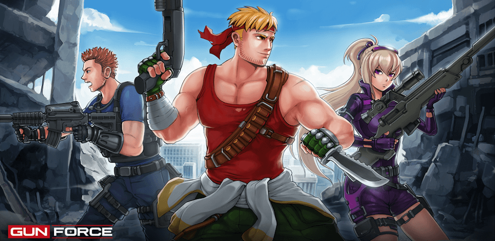 Gun Force: Action Shooting v1.74 MOD APK (God Mode, Damage Multiplier)
