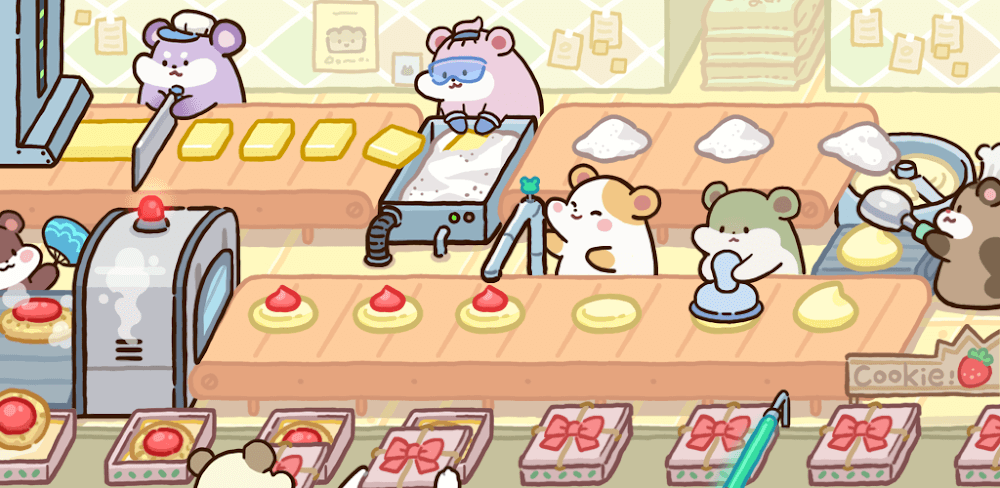 Hamster Cookie Factory v1.19.15 MOD APK (Unlimited Money, Tickets)