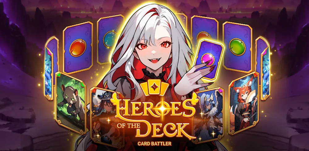 Hero Deck-Card Idle CCG v1.9.0.1 MOD APK (Menu, Unlimited Gems, Damage, God Mode)