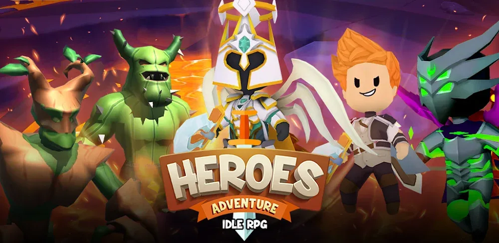 Heroes Adventure: Idle RPG v1.0.8.1 MOD APK (Unlimited Gold, Diamonds)