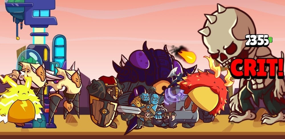 Heroes vs Monsters: Tower War v1.0.21 MOD APK (Unlimited Crystals, Blue Boxes)