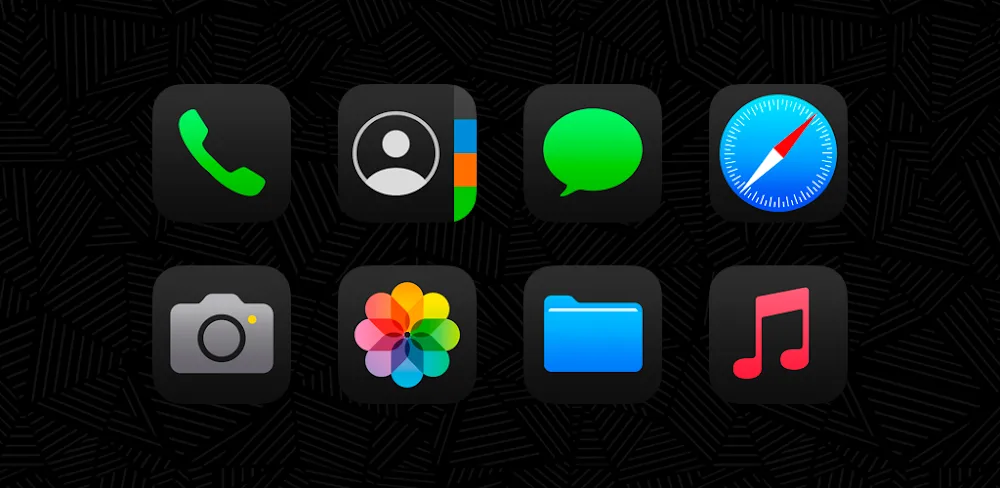 iDarkOS 18 – Icon Pack v1.3.1 APK (Full Version)