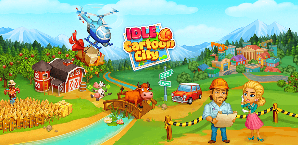 Idle Cartoon City MOD APK v1.20 (Free Upgrades)