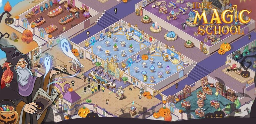 Idle Magic School v3.0.7 MOD APK (Unlimited Holy Water, Magic Fruit)