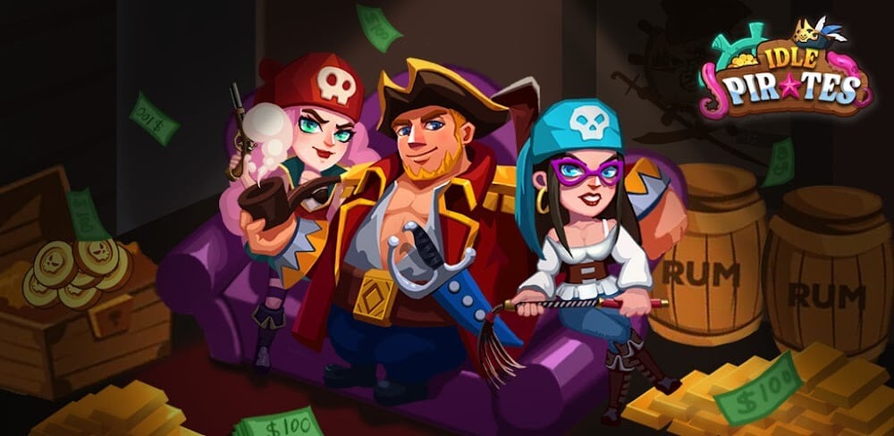 Idle Pirate – Deep Sea Tycoon v1.0.9 MOD APK (Unlimited Gold, Diamonds, Rum)