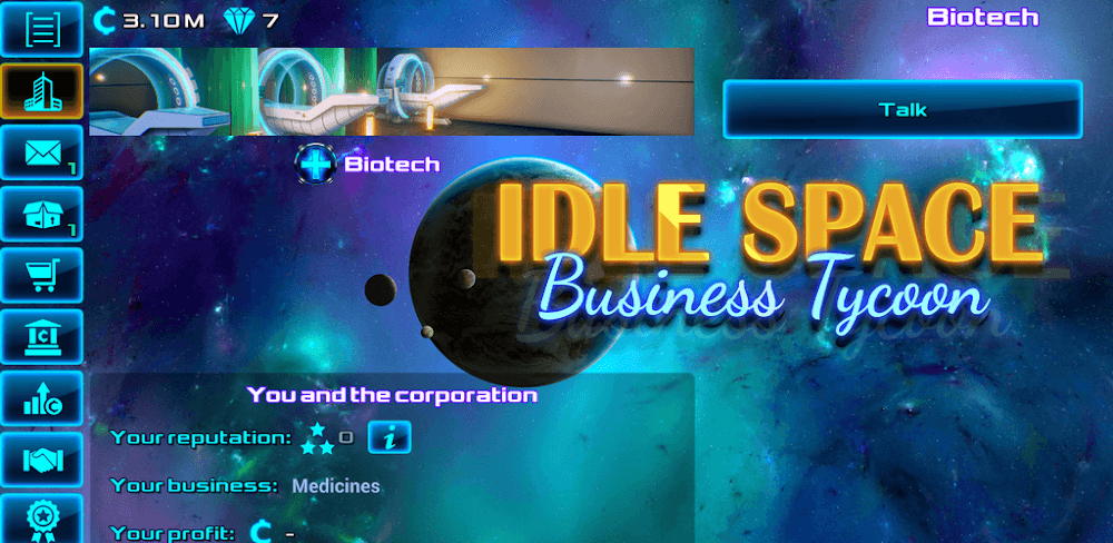 Idle Space Business Tycoon v2.1.78 MOD APK (Unlimited Money, VIP)