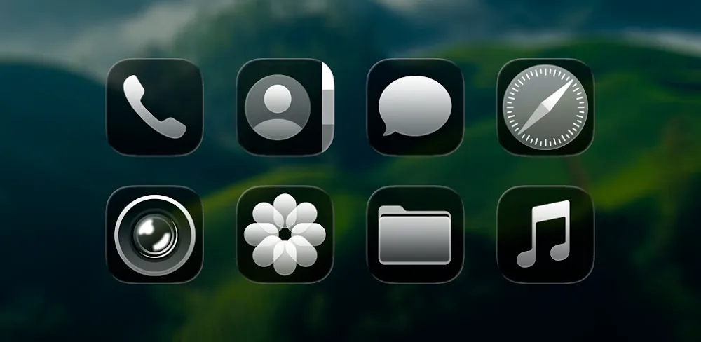 iGlassOS Dark – Icon PackEatos v1.0.6 APK (Full Version)