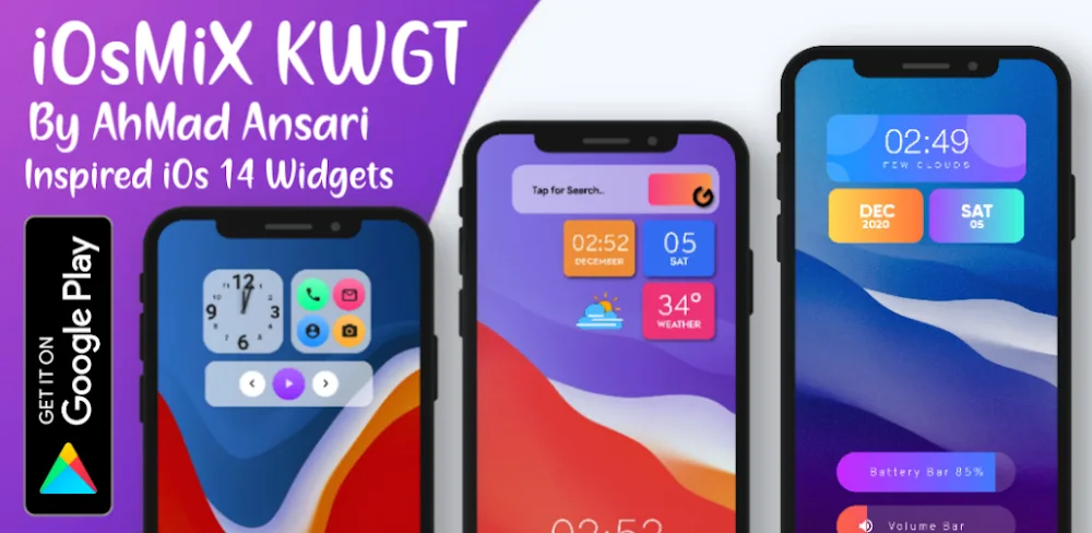 iOsMiX KWGT v1.7.4 APK (Full Version)