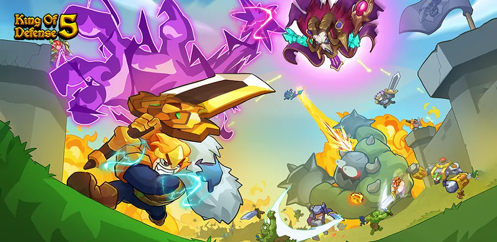 King of Defense 5: TD Games v1.0.500 MOD APK (Menu, 14 FEATURES)