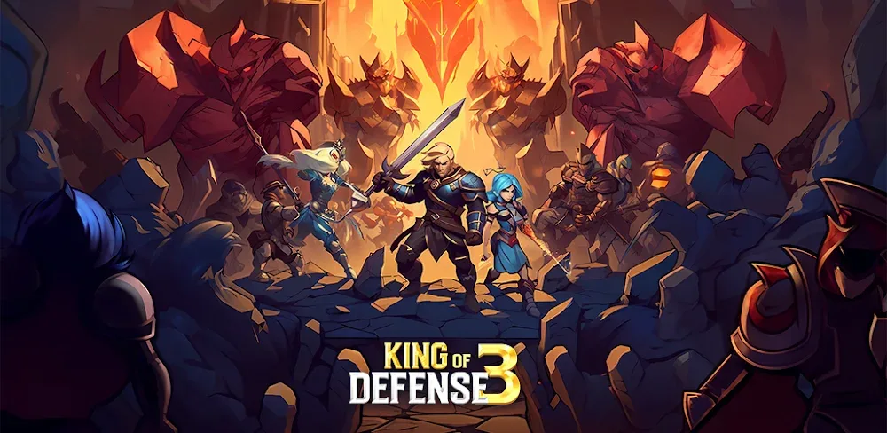 King Of Defense III: Survival v1.0.500 MOD APK (Unlimited Gems, God Mod)