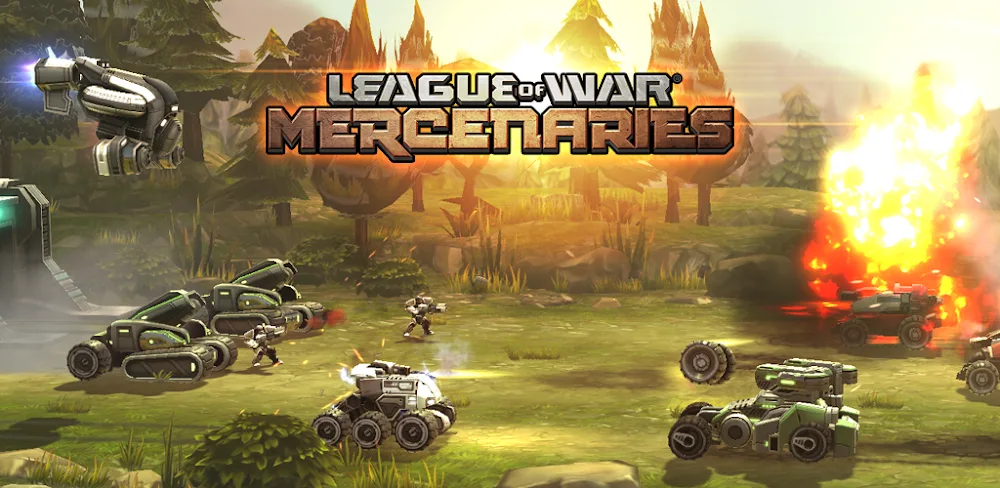 League of War: Mercenaries v11.0.010 MOD APK (Menu, God Mod, Damage x10)