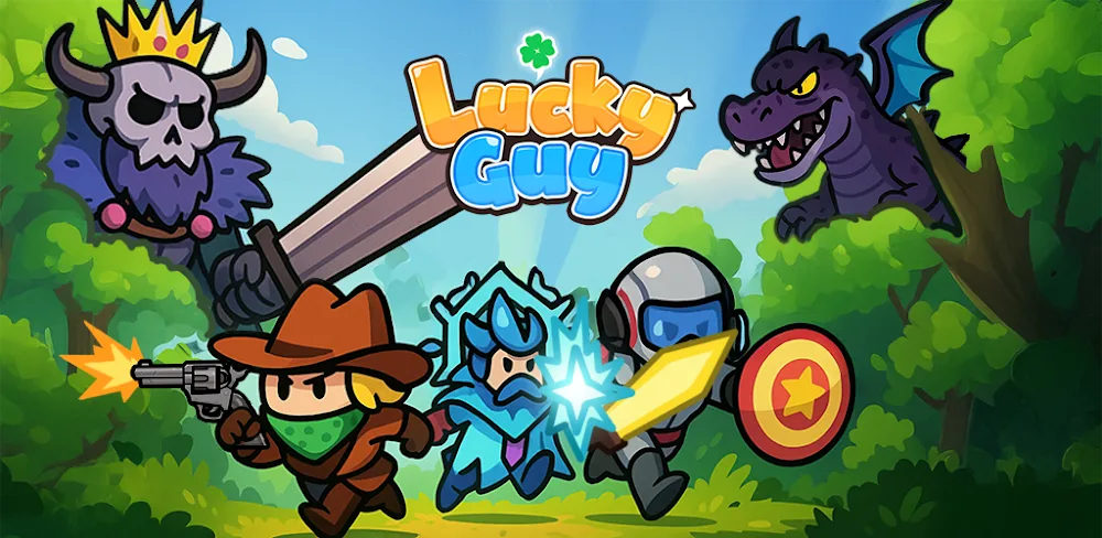 Lucky Heroes! : Defense Game v1.0.57 MOD APK (Menu, God Mod, Damage X10, Gems, No ADS)