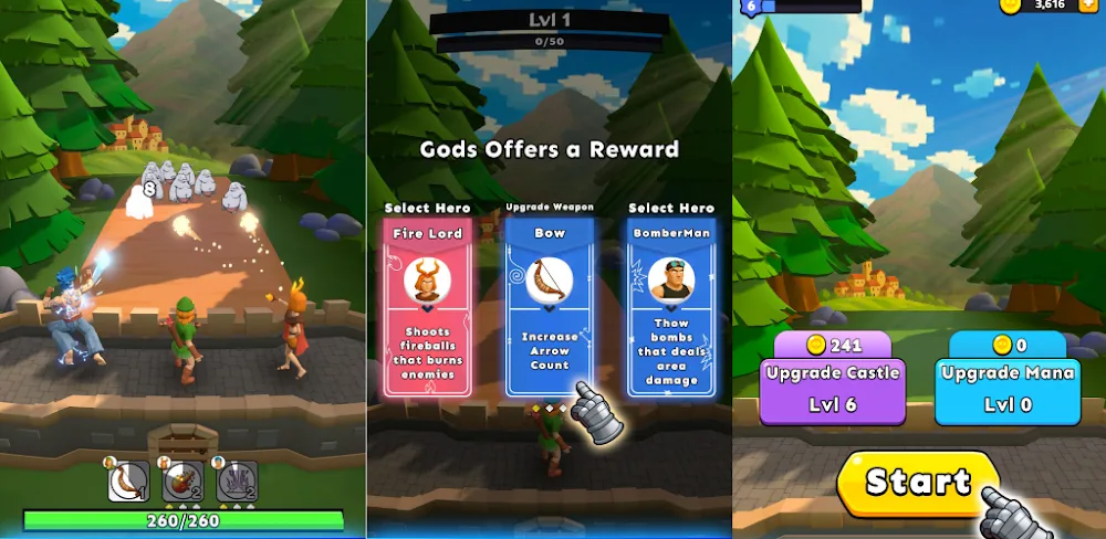 Magic & Weapons TD v0.1.0 MOD APK (Menu, Unlimited All)