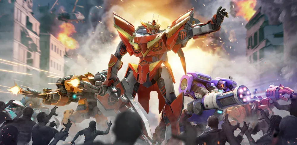 Mech Assemble: Zombie Swarm v1.6.38 MOD APK (Menu ,Game Speed)