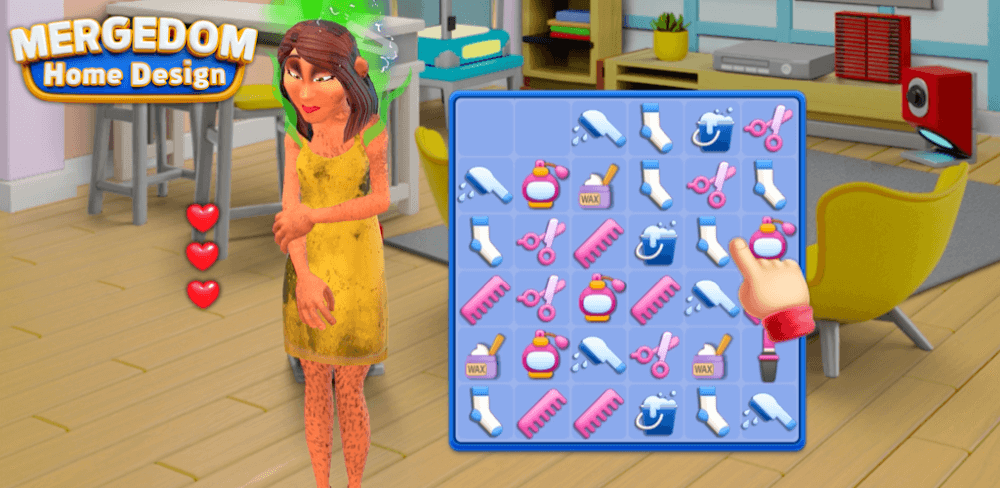 Mergedom: Home Design v8.6.5 MOD APK (Menu, Unlimited All)